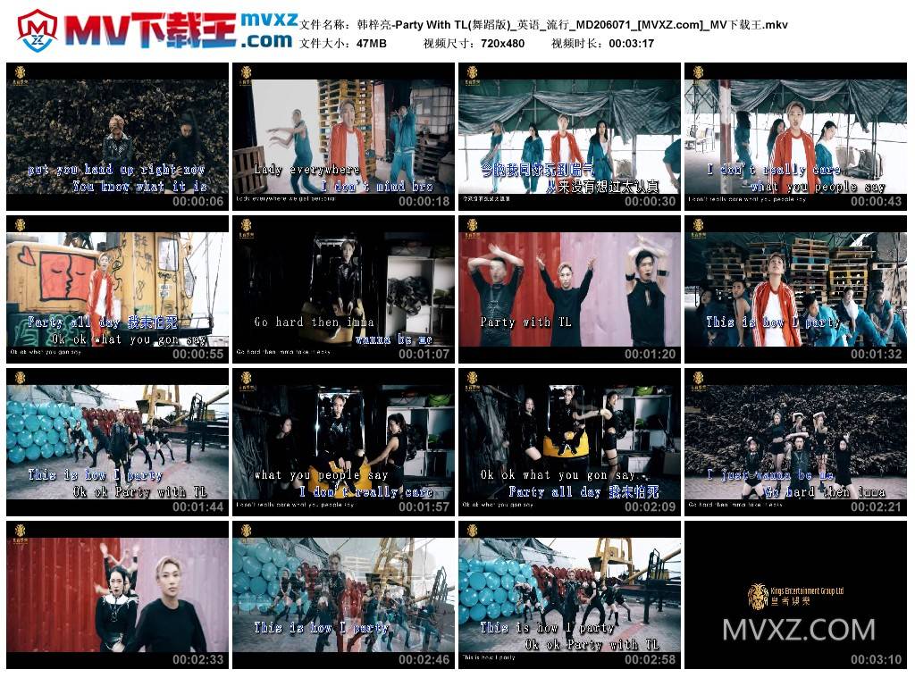 韩梓亮-Party With TL(舞蹈版)_英语_流行_MD206071